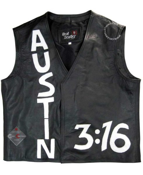 Stone Cold Steve Austin Leather Vest